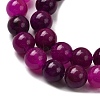 Natural Dyed White Jade Beads Strands G-M402-C03-30-4