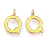 Brass Enamel Pendants KK-R139-02Q-1