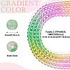 2 Strands Baking Paint Transparent Glass Beads DGLA-TA0001-20F-3