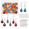 DIY Teardrop Dangle Earring Making Kit DIY-SZ0008-36-1