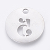 Non-Tarnish 304 Stainless Steel Pendants STAS-F233-05-P-2