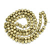 Electroplate Non-magnetic Synthetic Hematite Beads G-S352-44B-01-2