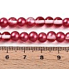 Baking Paint Transparent Glass Beads Strands DGLA-N011-6mm-06-4