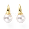 Plastic Pearl Hoop Earrings EJEW-A072-15LG-1