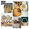 Round Natural Rattan Wicker DIY-WH0304-632-6