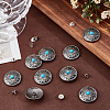 10Pcs Antique Silver Alloy Decorative Rivets BUTT-GF0004-22B-4