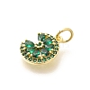 Brass Micro Pave Cubic Zirconia Pendants KK-L225-006G-03-2