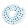 Baking Painted Pearlized Glass Pearl Bead Strands HY-N002-6mm-B01-3