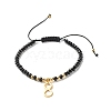 Infinity Braided Bead Bracelet for Girl Women BJEW-JB06957-02-1