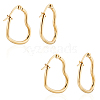 Unicraftale 201 Stainless Steel Hoop Earrings EJEW-UN0001-34G-2