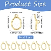 5Pcs 304 Stainless Steel Toggle Clasps STAS-YW0003-36G-3