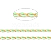 Brass Enamel Curb Chains CHC-C003-13G-04-2