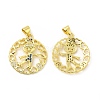 Brass Micro Pave Cubic Zirconia Pendant KK-H441-31G-1