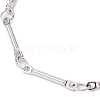 Brass Bar Link Chain Bracelet Making AJEW-JB01187-02-2