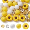 DIY Daisy Flower Silicone Beads Jewelry Making Finding Kit DIY-YW0008-77-1