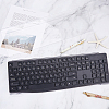 SUPERFINDINGS 2Pcs 2 Styles Transparent Acrylic Keyboard Stands ODIS-FH0001-17-4