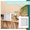 49-Hole Plastic Paint Organizer Stands ODIS-WH0038-132-6