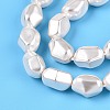 Transparent Spray Painted Glass Beads Strands GLAA-N001-29-4