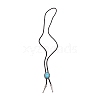 Oval Synthetic Turquoise Laria Necklace for Men Women NJEW-WH0011-17AS-1