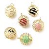 Brass Enamel Pendants KK-G548-02G-1