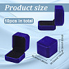 Square Velvet Ring Boxes LS-VBOX-WH0002-01D-2