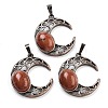 Natural Red Jasper Pendants G-L602-01R-16-1