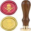 DIY Wood Wax Seal Stamp AJEW-WH0131-288-1