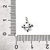 Brass Micro Pave Cubic Zirconia Pendants KK-D356-07B-P-3