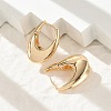 Brass Hoop Earrings for Women EJEW-U041-04G-3