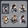 6Pcs 5 Styles DIY Figure Picture Stickers STIC-U004-01B-1