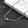 Non-Tarnish 304 Stainless Steel Cable Chain Necklace for Men Women STAS-L164A-01P-B-1