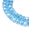 Electroplate Glass Beads Strands GLAA-Q105-03X-3