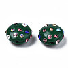 Polymer Clay Rhinestone Beads RB-S056-27E-3