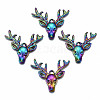 Rainbow Color Alloy Pendants PALLOY-S180-055-RS-1