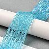 Transparent Electroplate Glass Beads Strands LS-GLAA-F029-4mm-D20-4