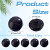 12Pcs Cowhide Shank Buttons BUTT-ME0001-41A-2