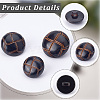 90Pcs 3 Styles Plastic Buttons BUTT-CY0001-10B-5