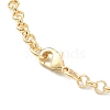Brass Rolo Chain Necklace Making MAK-F036-01G-3