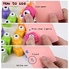 Random Single Color or Random Mixed Color Mini Plastic Craft Paper Punch Sets for Scrapbooking & Paper Crafts AJEW-L051-16-4