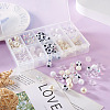 160Pcs 10 Style ABS Plastic Imitation Pearl Beads & Transparent & Opaque Acrylic Beads FIND-SW0001-31-6