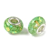 Transparent Resin Rondelle European Beads RESI-S023-24-2