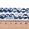 Baking Paint Transparent Glass Beads Strands DGLA-N011-10mm-08-4