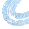 Transparent Crackle Glass Beads Strands GLAA-NH0001-04-A08-4