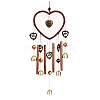 Heart Woven Net/Web Wind Chimes PW-WG28097-16-1