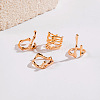 4Pcs Alloy Finger Rings Sets WG7802C-37-3