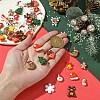 45Pcs 15 Styles Christmas Opaque Resin Cabochons RESI-YW0001-99-5