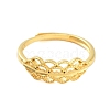 Flower Brass Adjustable Rings for Women RJEW-L120-014G-2
