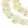 Electroplate Baking Paint Transparent Glass Beads Strands GL-CBA17FF-02E-3