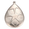 304 Stainless Steel Pendant Cabochon Settings for Enamel STAS-Z016-12P-1