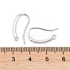 Rack Plating Brass Cubic Zirconia Earring Hooks KK-S374-05P-04-3